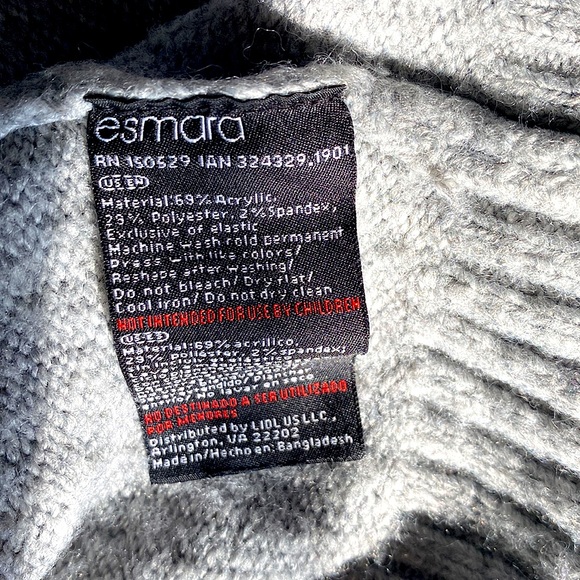 Esmara by Heidi Klum Grey Fuzzy Sweater - Picture 6 of 6